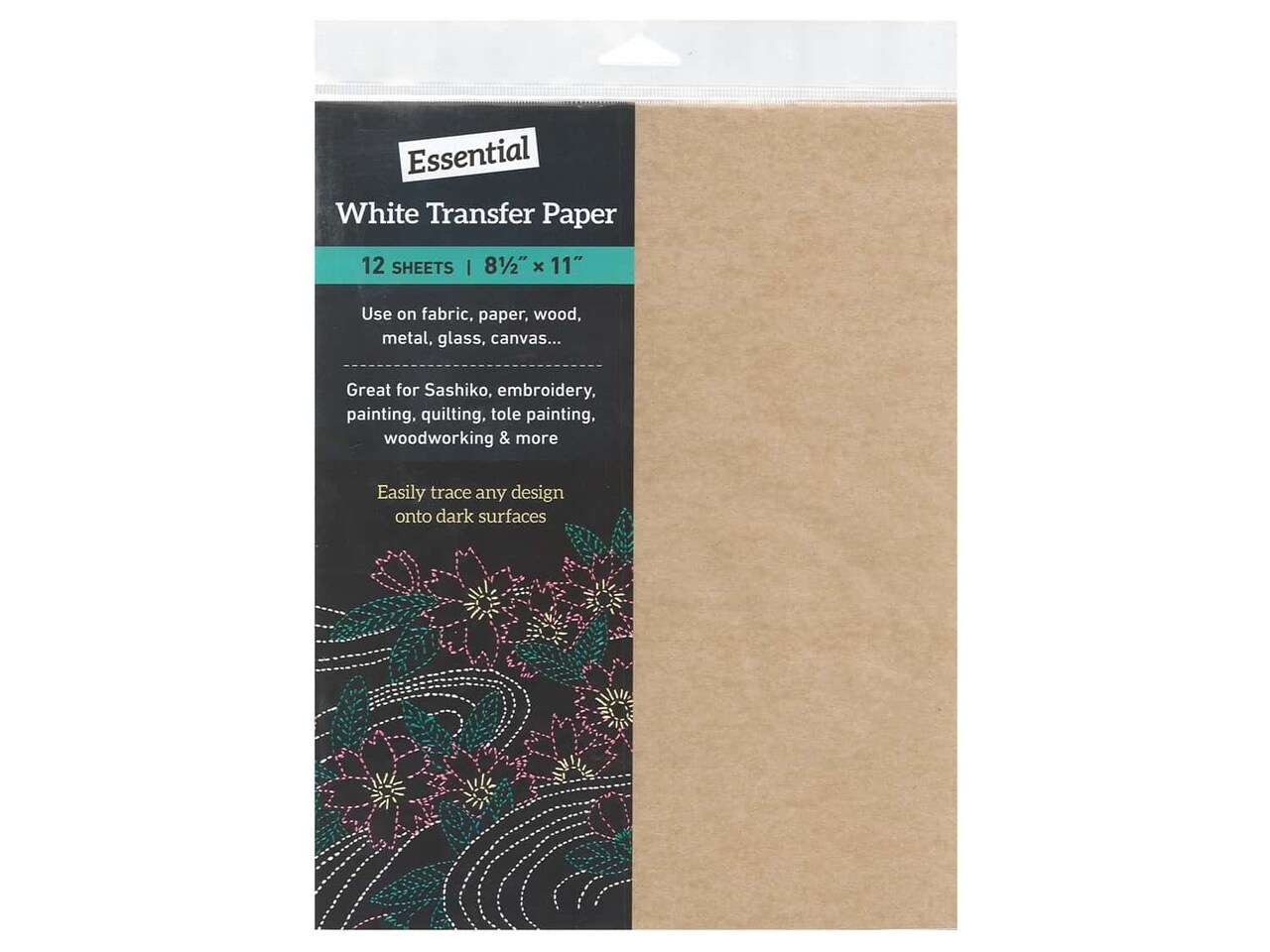 C&T Publishing Essential White Transfer Paper 8.5 in. x 11 in. 12 pc